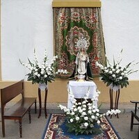 Virgen del Rosario en el cementerio 2011