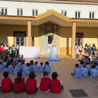 Mayo 2022, actos en el Santuario y visitas colegios y colectivos.