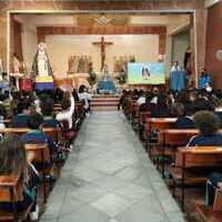 Mayo 2022, actos en el Santuario y visitas colegios y colectivos.