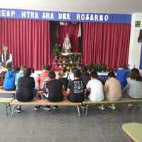Mayo 2022, actos en el Santuario y visitas colegios y colectivos.
