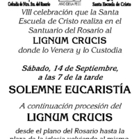 Festividad de la exaltación de la Santa Cruz - Lignum Crucis 2013